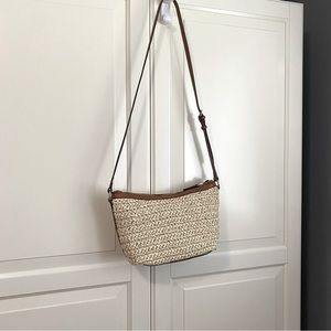 Mango Raffia Braided Bag